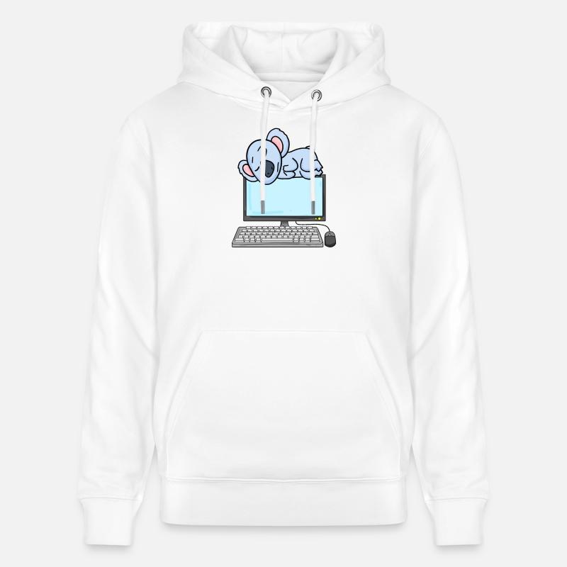 Koala Computer Nerd Programmierer Geschenk - Stanley/Stella Unisex Bio-Hoodie CRUISER  - Weiß