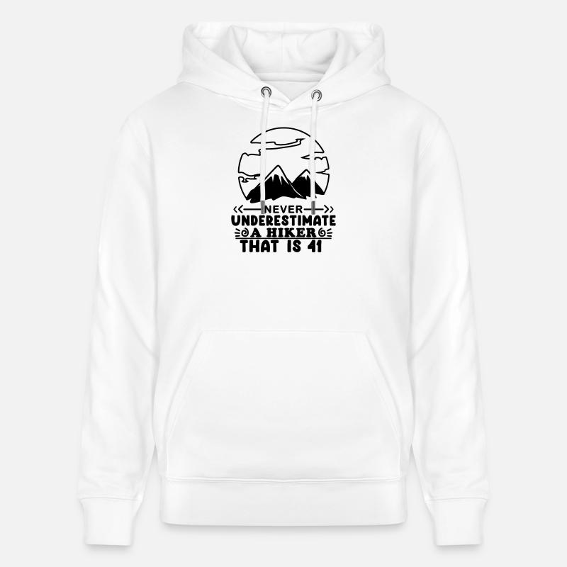 Mountain Wanderer 41e anniversaire 41 ans - Sweat à capuche bio CRUISER Stanley/Stella Unisexe - blanc