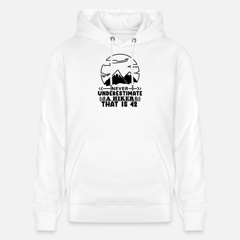 42e anniversaire cadeau 42 ans - Sweat à capuche bio CRUISER Stanley/Stella Unisexe - blanc