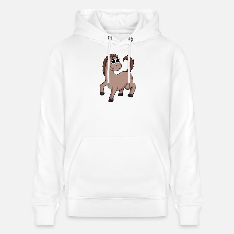 Propriétaire de chevaux - Sweat à capuche bio CRUISER Stanley/Stella Unisexe - blanc