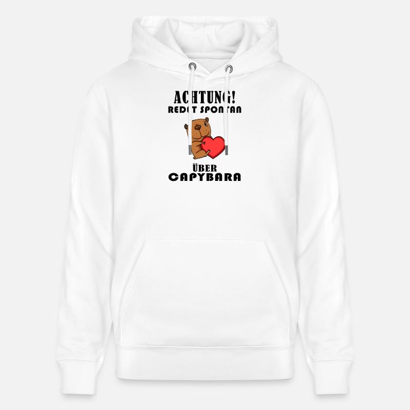 Capybara Spruch - Capybara Sprüche - Stanley/Stella Unisex Bio-Hoodie CRUISER - Weiß