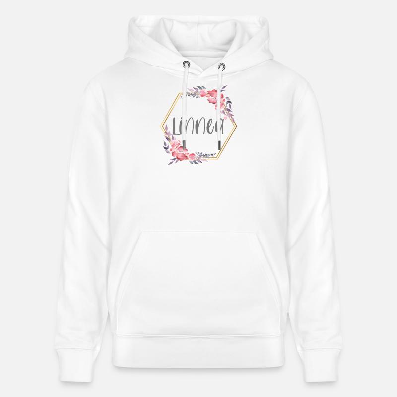 Linnea fille nom cadeau de bébé - Sweat à capuche bio CRUISER Stanley/Stella Unisexe - blanc