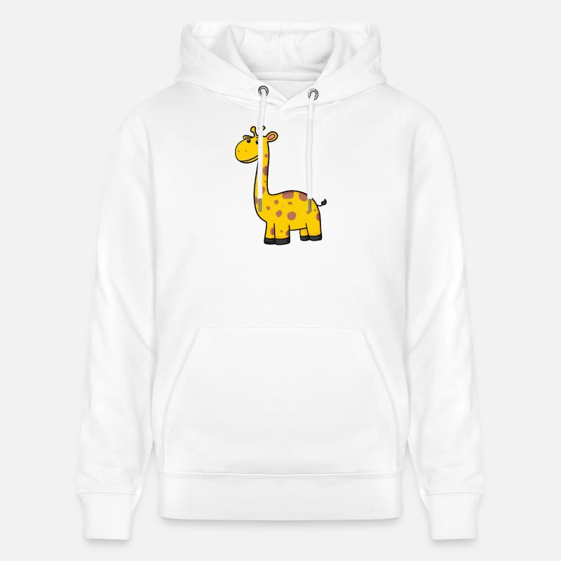 Girafe - Sweat à capuche bio CRUISER Stanley/Stella Unisexe - blanc