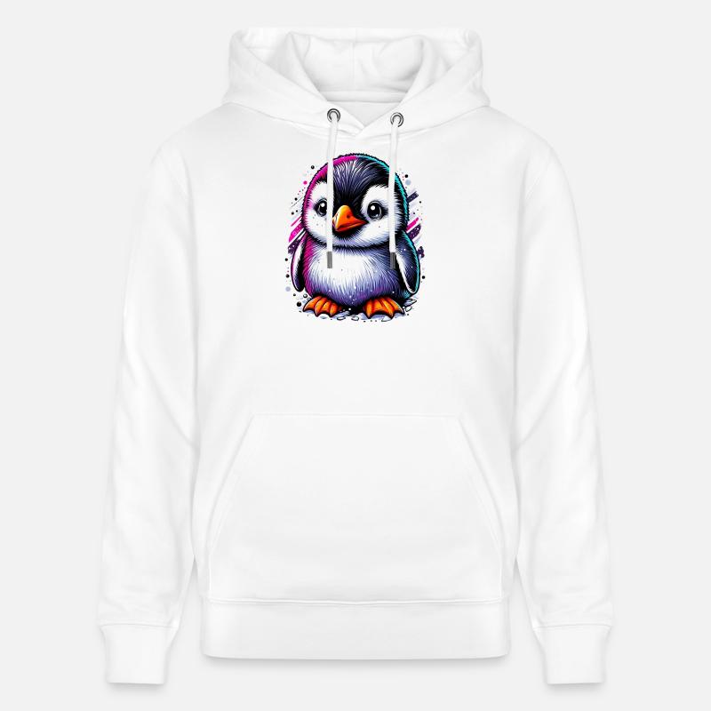 Pingouin - Sweat à capuche bio CRUISER Stanley/Stella Unisexe - blanc