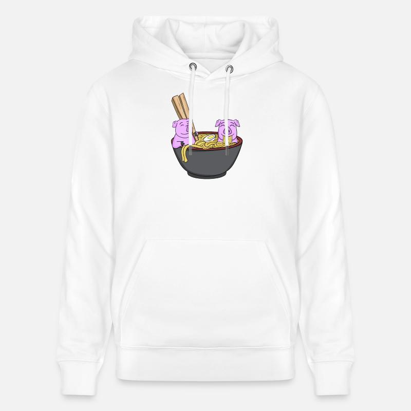 Kamwaii Japan Ramen au cochon - Sweat Ă capuche bio CRUISER Stanley/Stella Unisexe - blanc