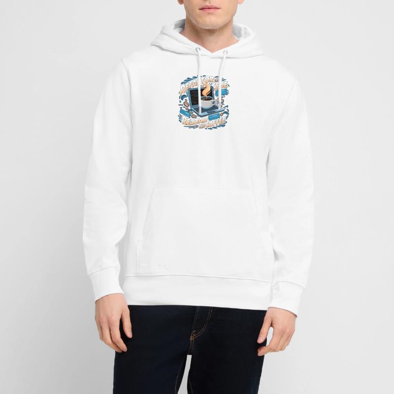 Programmers generate code from coffee Stanley/Stella CRUISER Unisex Organic Hoodie