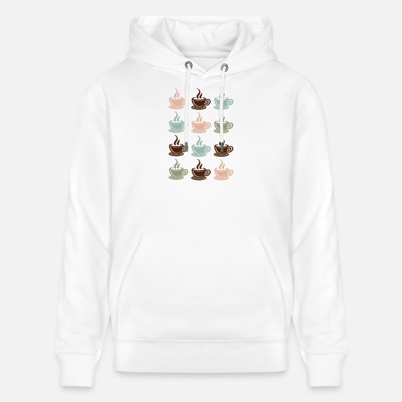 Kaffee - Stanley/Stella Unisex Bio-Hoodie CRUISER  - Weiß