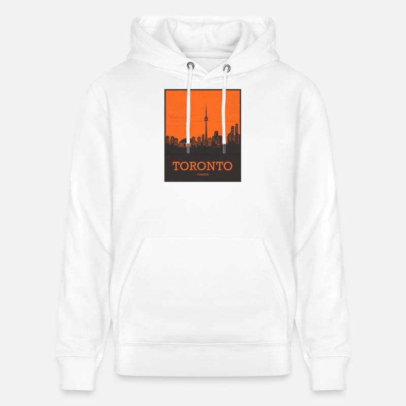 Toronto Canada Skyline - Stanley/Stella Unisex Bio-Hoodie CRUISER  - Weiß