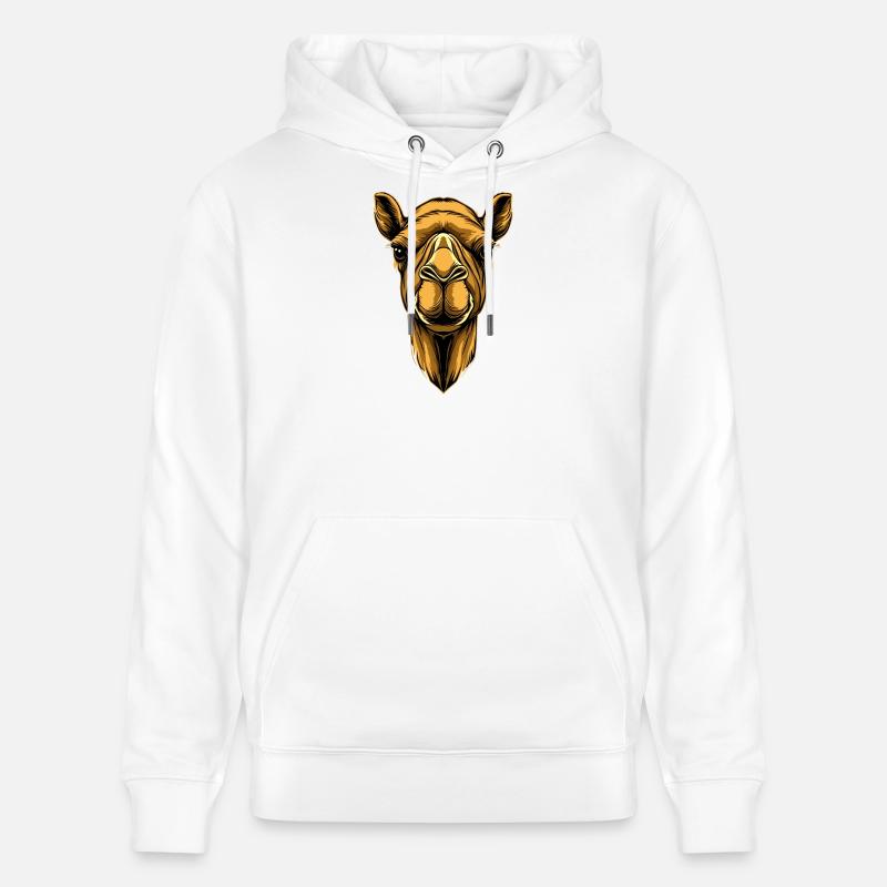 Kamel Dromedar Trampeltier Camel Geschenk Kamele - Stanley/Stella Unisex Bio-Hoodie CRUISER  - Weiß
