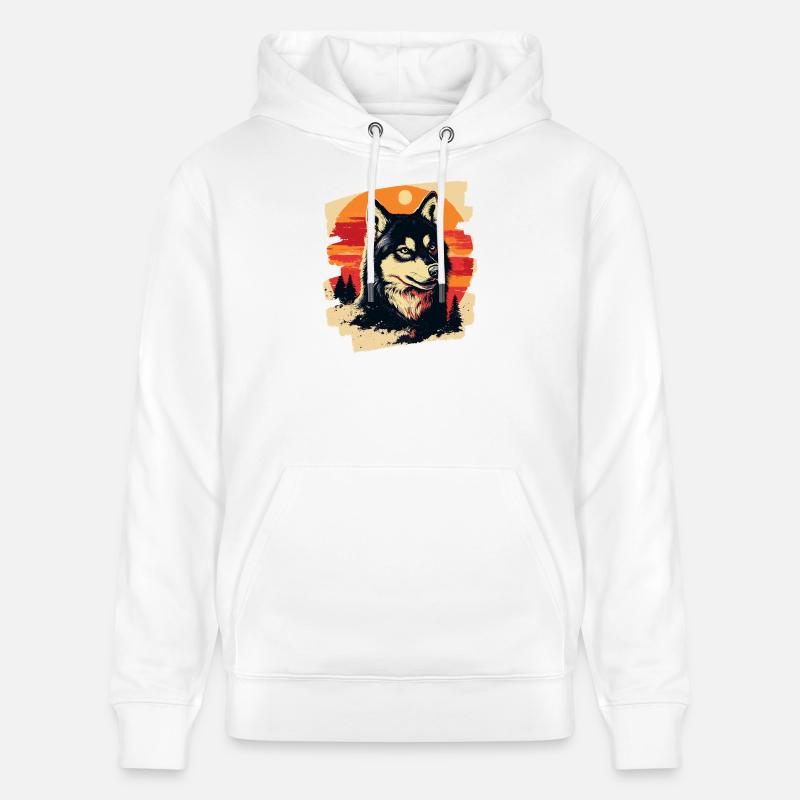 Rauque - Sweat à capuche bio CRUISER Stanley/Stella Unisexe - blanc