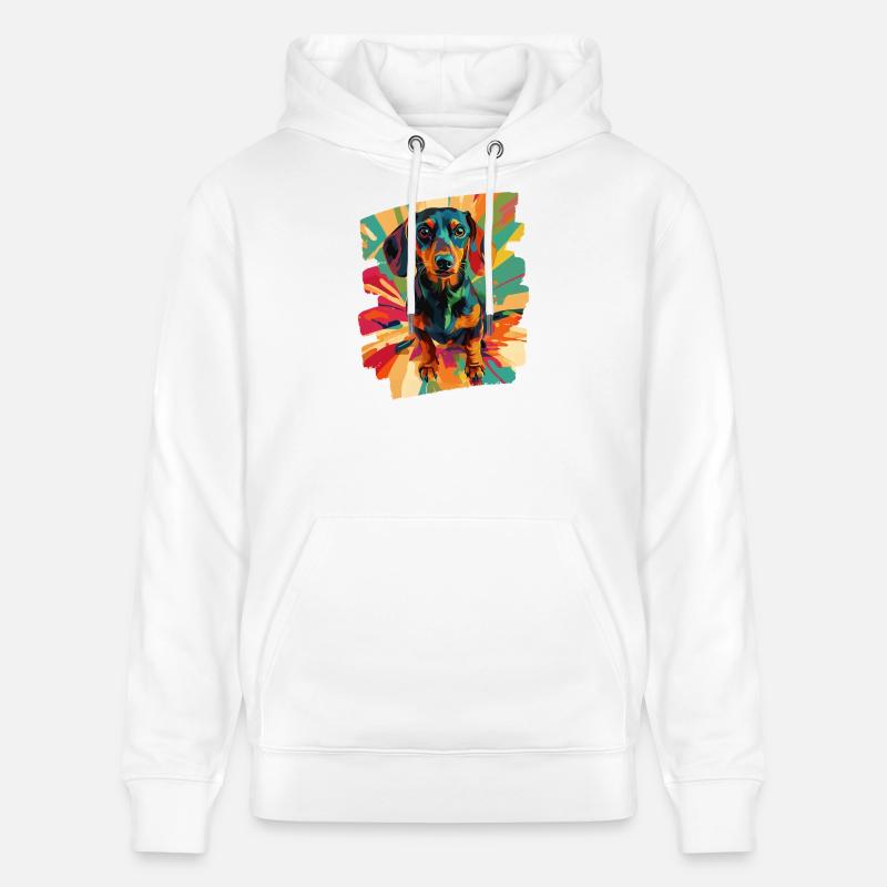 Teckel - Sweat à capuche bio CRUISER Stanley/Stella Unisexe - blanc