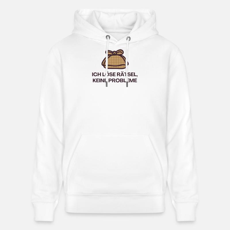 I solve puzzles, no problems - Stanley/Stella CRUISER Unisex Organic Hoodie - white