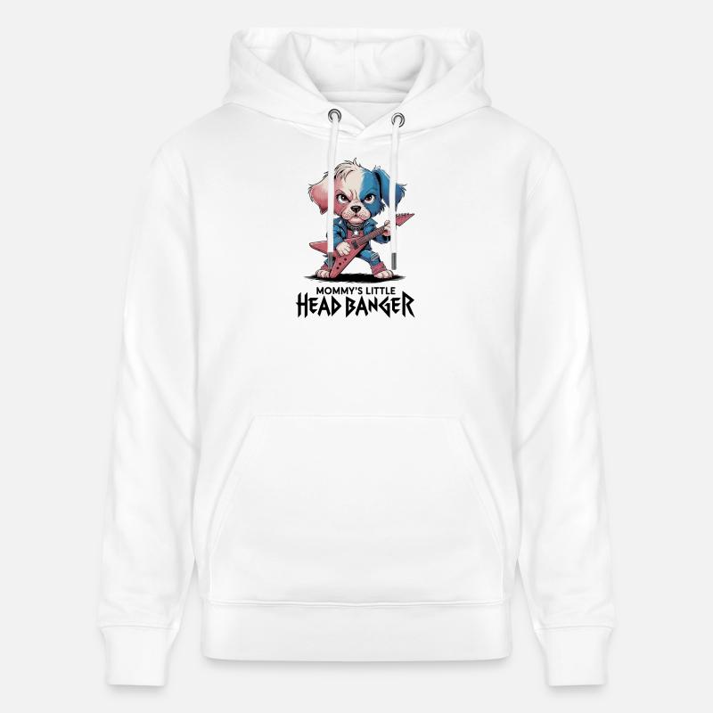 Mélodie de chien à bascule - Sweat à capuche bio CRUISER Stanley/Stella Unisexe - blanc