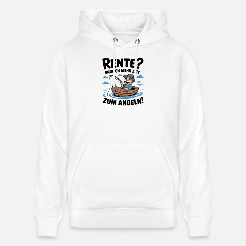 Cadeau de pêcheur Idée cadeau parfaite - Sweat à capuche bio CRUISER Stanley/Stella Unisexe - blanc