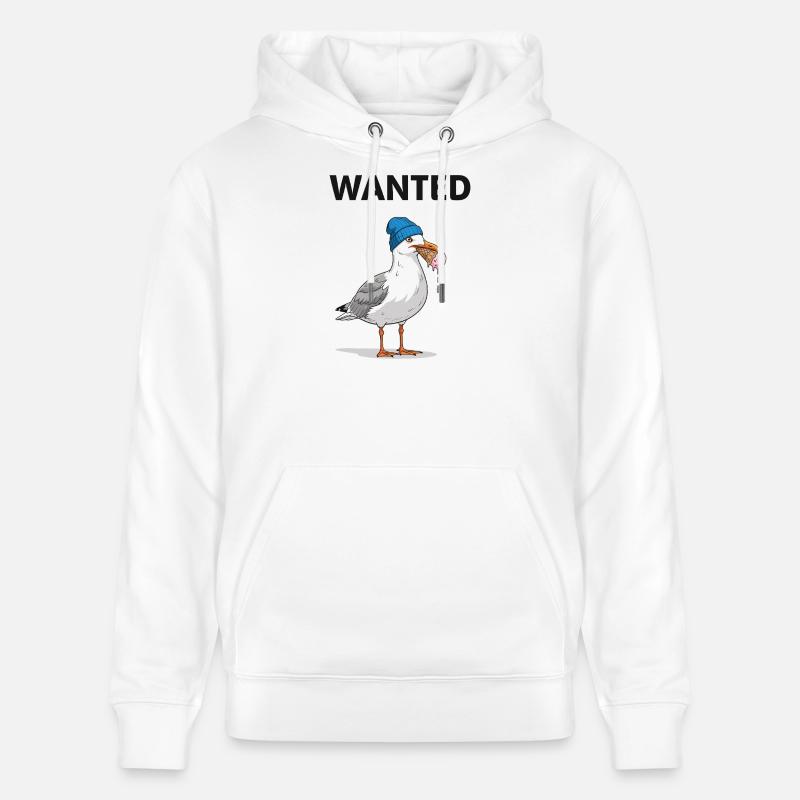 Gesucht Möwe Eiscreme Abenteuer - Stanley/Stella Unisex Bio-Hoodie CRUISER  - Weiß