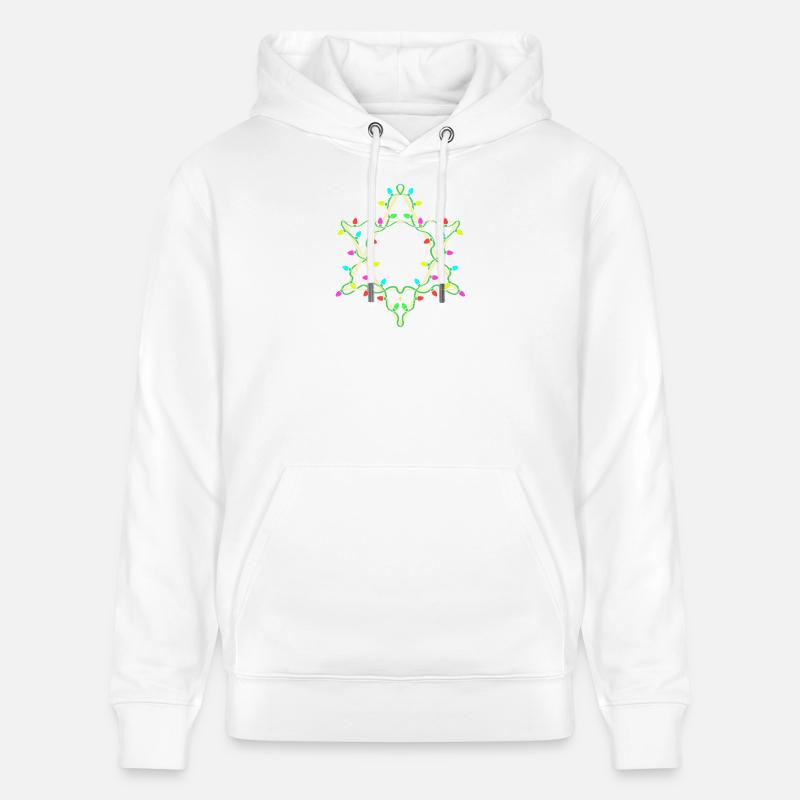 Hanoukka Hanoukka Hanoukka - Sweat à capuche bio CRUISER Stanley/Stella Unisexe - blanc