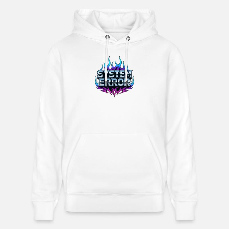 Erreur du système Flame Graphics - Sweat à capuche bio CRUISER Stanley/Stella Unisexe - blanc