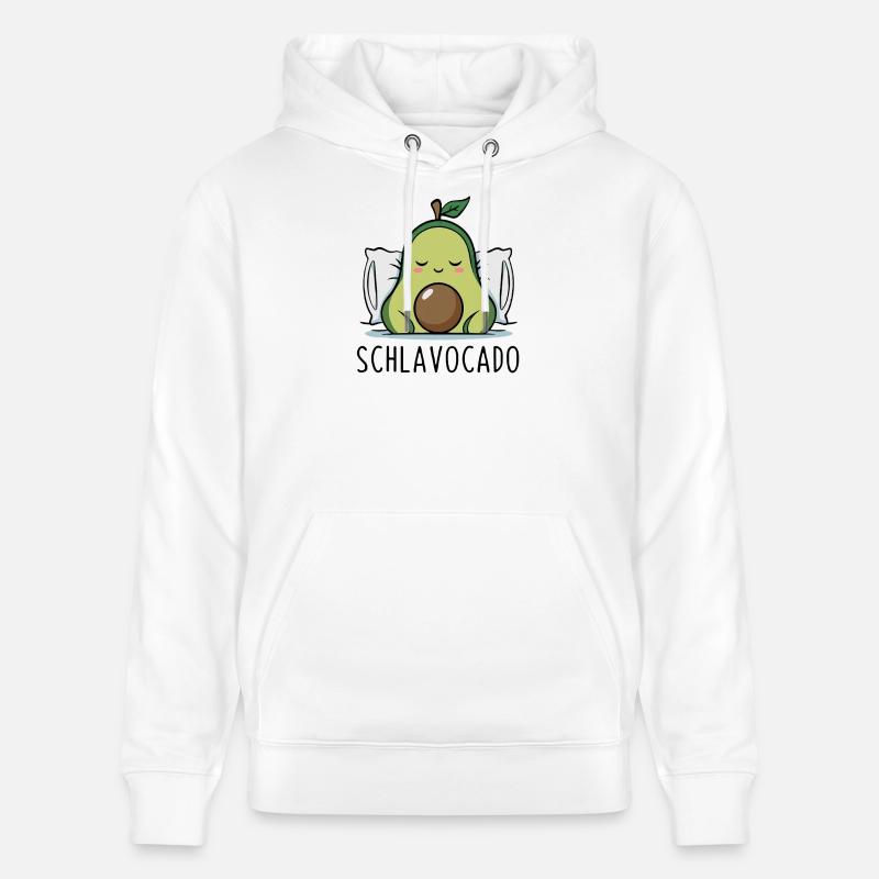 Schlavocado Drôle d’avocat Jeu de mots - Sweat à capuche bio CRUISER Stanley/Stella Unisexe - blanc