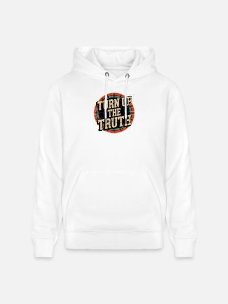 Retro Grunge – Montez la vérité - Sweat à capuche bio CRUISER Stanley/Stella Unisexe - blanc