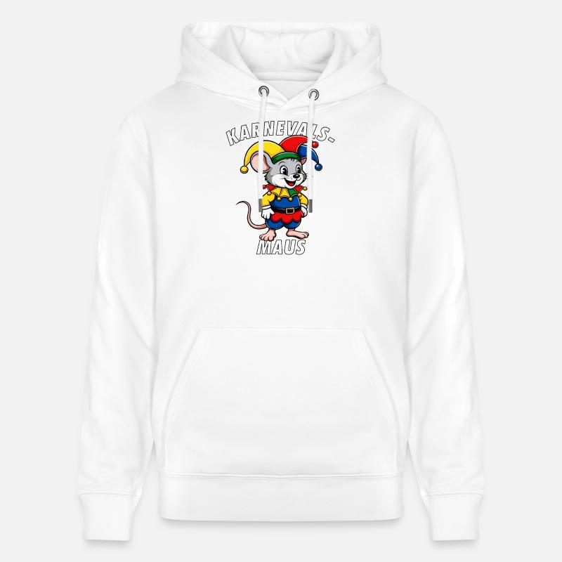 SOURIS DE CARNAVAL - Sweat à capuche bio CRUISER Stanley/Stella Unisexe - blanc