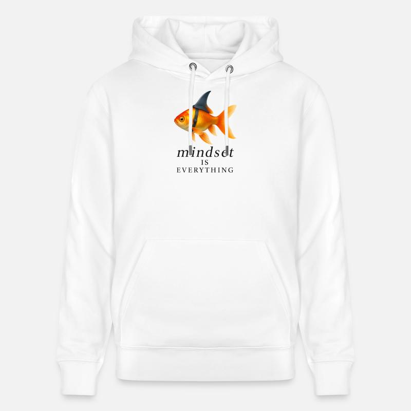 Goldfish Mindset Conception de harnais, Motivation - Sweat à capuche bio CRUISER Stanley/Stella Unisexe - blanc