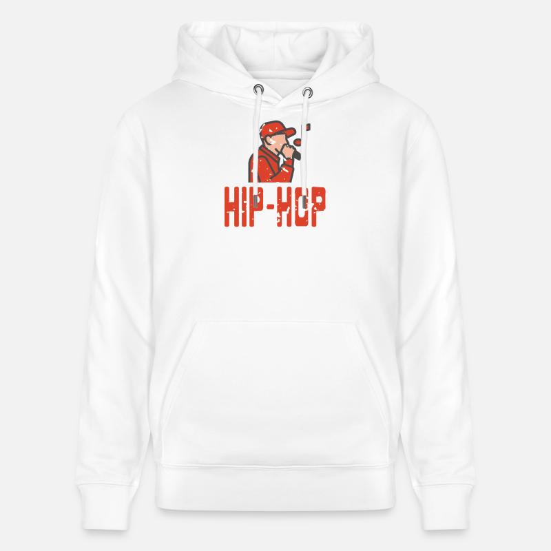 Urban Flow Expression Microphone Freestyle - Stanley/Stella Unisex Bio-Hoodie CRUISER  - Weiß