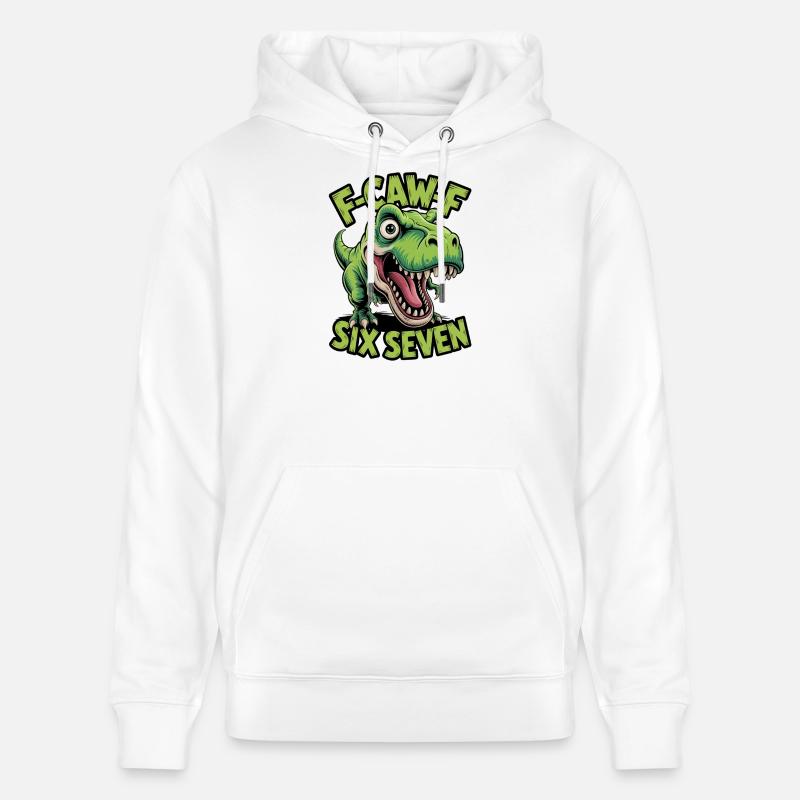 Tée de Dino Six Seven Croaillement - Sweat à capuche bio CRUISER Stanley/Stella Unisexe - blanc