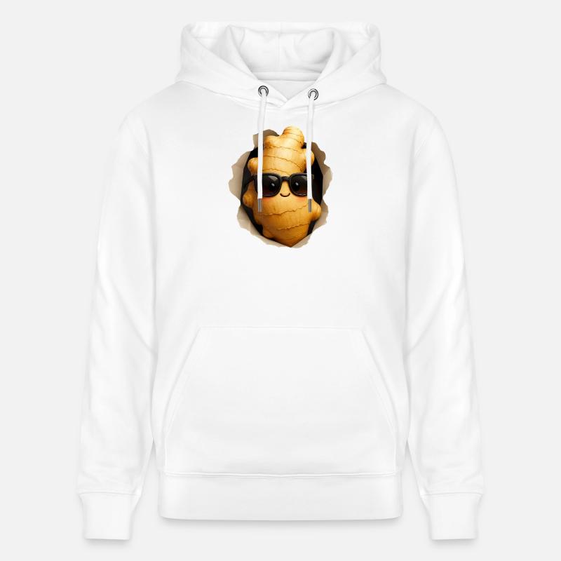 gingembre - Sweat à capuche bio CRUISER Stanley/Stella Unisexe - blanc