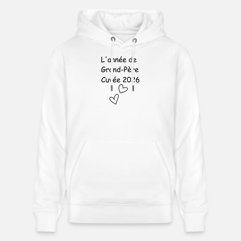 L'année de Grand-Père, cuvée 2026 - Sweat à capuche bio CRUISER Stanley/Stella Unisexe - blanc