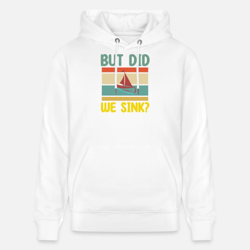 mais avons-nous coulé Bootspruch - Sweat à capuche bio CRUISER Stanley/Stella Unisexe - blanc