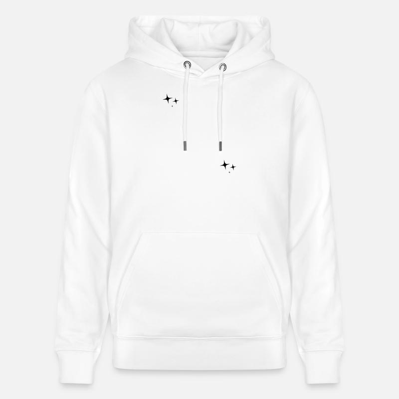 Signe étoilé à motif d’étoiles - Sweat à capuche bio CRUISER Stanley/Stella Unisexe - blanc