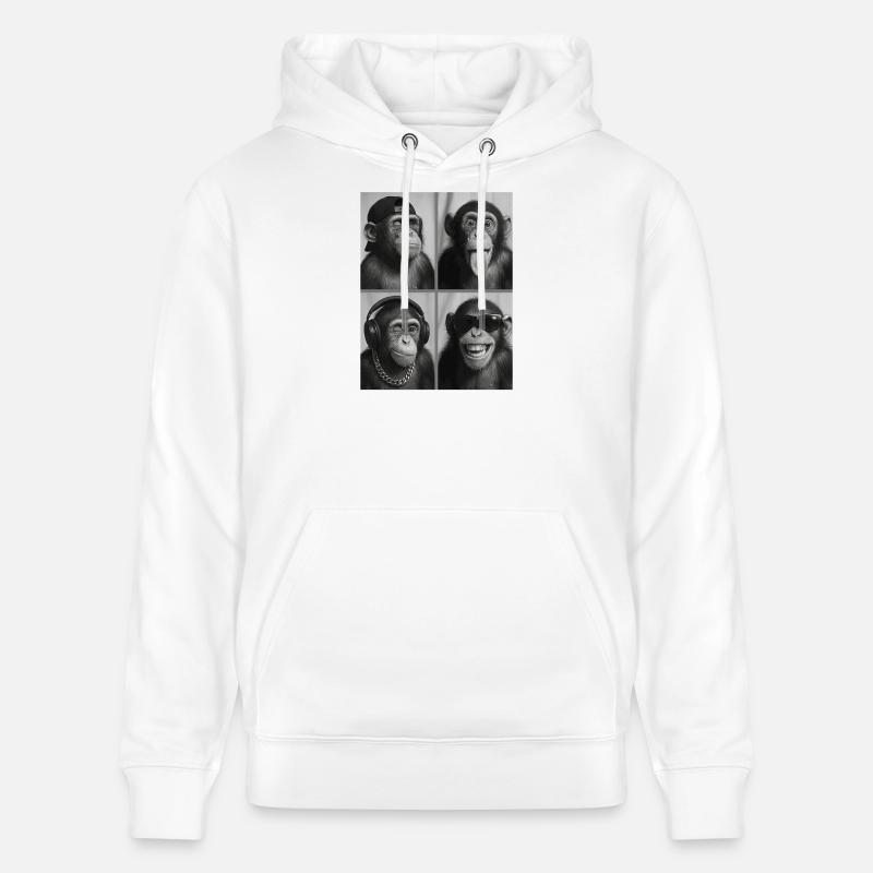 Affee - Sweat à capuche bio CRUISER Stanley/Stella Unisexe - blanc