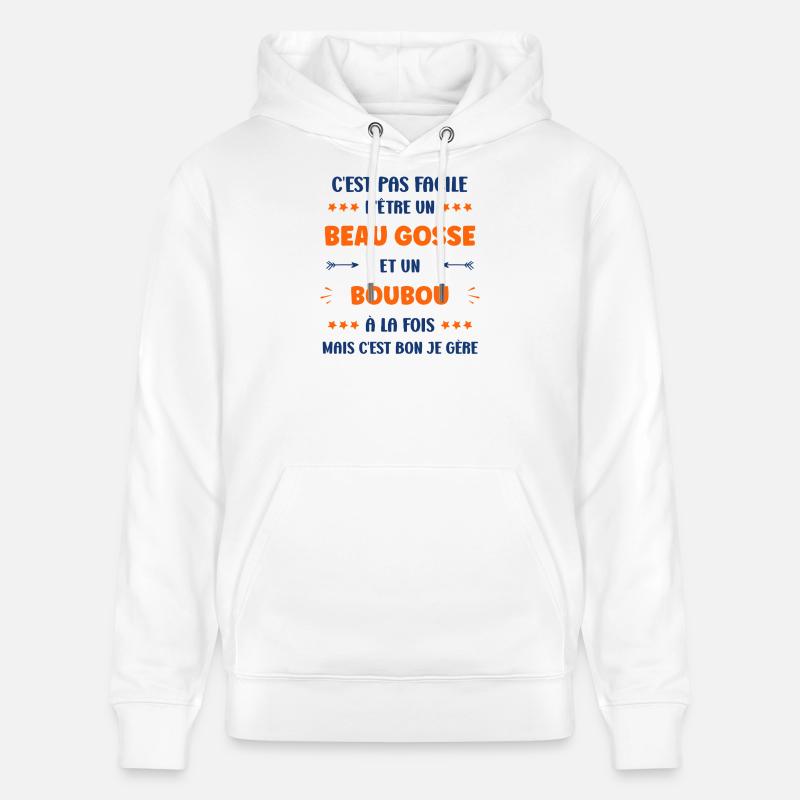 boubou - Sweat à capuche bio CRUISER Stanley/Stella Unisexe - blanc