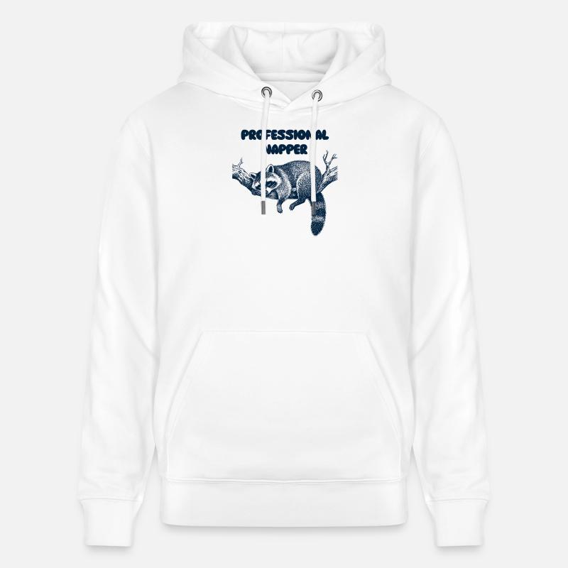 Dormeuse professionnelle - Sweat à capuche bio CRUISER Stanley/Stella Unisexe - blanc