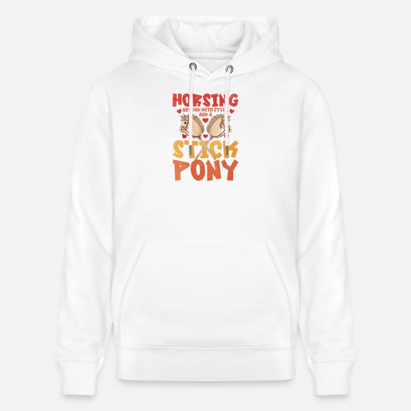 S’amuser Stick Pony Hobby Cavalier - Sweat à capuche bio CRUISER Stanley/Stella Unisexe - blanc