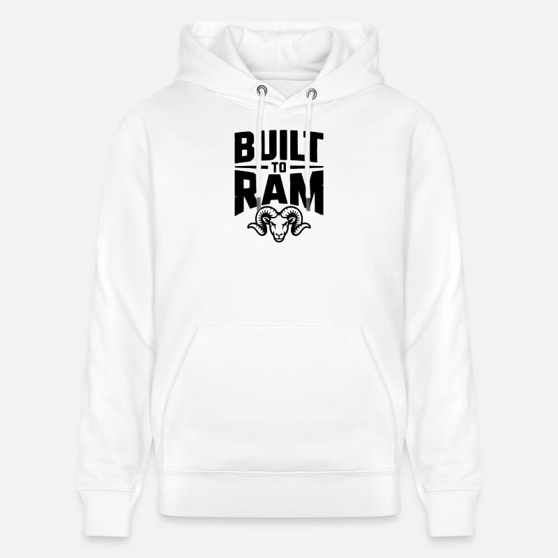 Construit sur Ram - Sweat à capuche bio CRUISER Stanley/Stella Unisexe - blanc