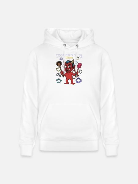 Devil's Kitchen Cooking Devil - Stanley/Stella CRUISER Unisex Organic Hoodie - white