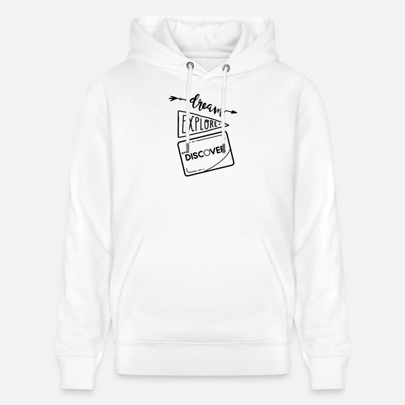 Rêve Explore et Découvre 2 - Sweat à capuche bio CRUISER Stanley/Stella Unisexe - blanc