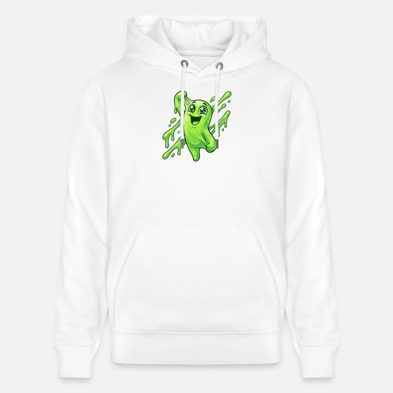 Éclaboussure de Grimace de Slime Vert - Sweat à capuche bio CRUISER Stanley/Stella Unisexe - blanc
