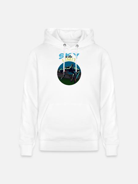 High jump: Sky is the limit! - Stanley/Stella CRUISER Unisex Organic Hoodie - white