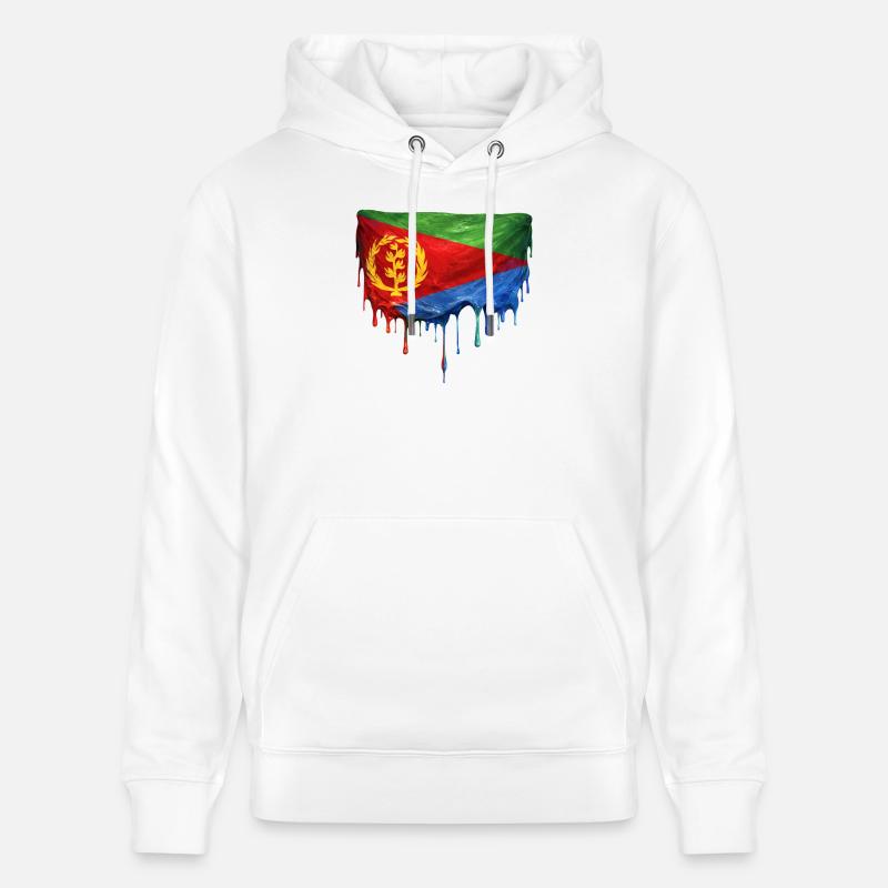 Conception du dépôt du drapeau érythréen - Sweat à capuche bio CRUISER Stanley/Stella Unisexe - blanc