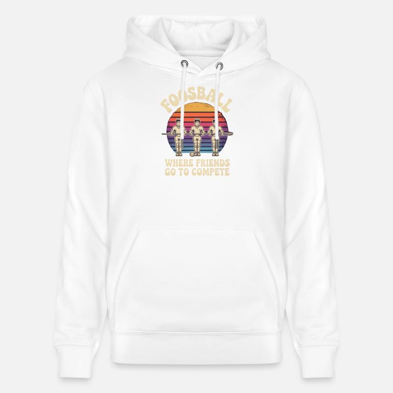 Tischfußball Evolution Lustiges Kickern Foosball - Stanley/Stella Unisex Bio-Hoodie CRUISER - Weiß