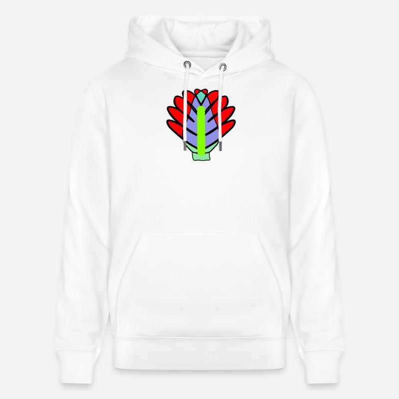 Fleurs Fleurs Fleurs de Lotus - Sweat à capuche bio CRUISER Stanley/Stella Unisexe - blanc