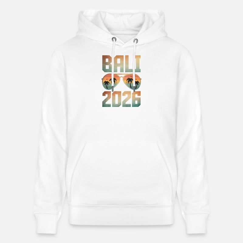 Bali 2026 - Sweat à capuche bio CRUISER Stanley/Stella Unisexe - blanc
