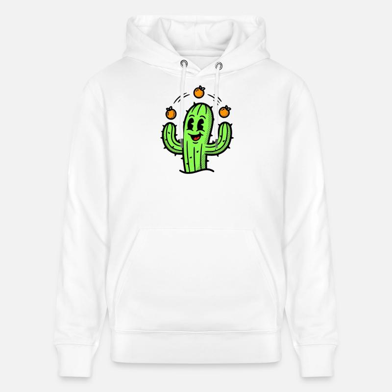 Un cactus avec un vrai talent - Sweat à capuche bio CRUISER Stanley/Stella Unisexe - blanc