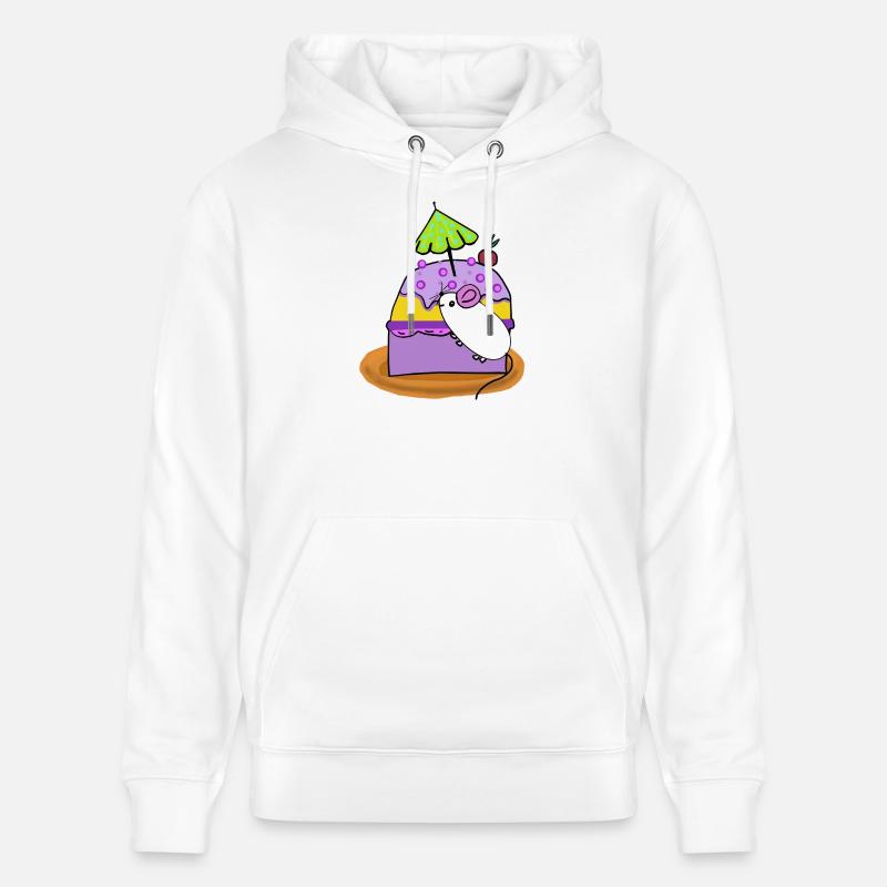 Kuchen Maus Muffin Mäuse - Stanley/Stella Unisex Bio-Hoodie CRUISER  - Weiß