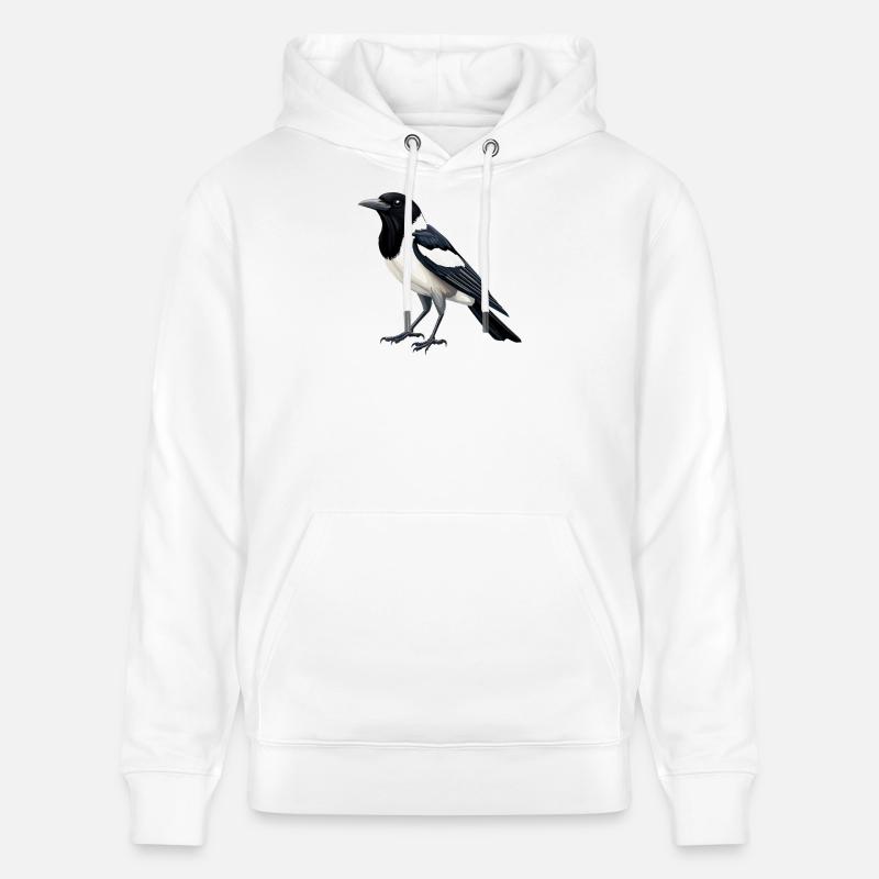 Pies Magpie - Sweat à capuche bio CRUISER Stanley/Stella Unisexe - blanc
