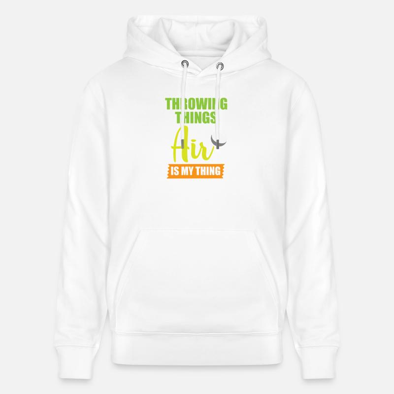 Diskuswurf Diskuswerfen Diskus diskuswerfer - Stanley/Stella Unisex Bio-Hoodie CRUISER  - Weiß