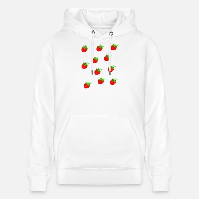 Erdbeeren Erdbeere Erdbeeren Garten - Stanley/Stella Unisex Bio-Hoodie CRUISER - Weiß