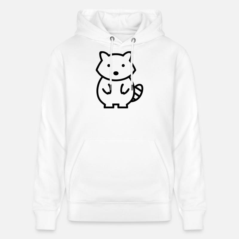 Waschbär - Stanley/Stella Unisex Bio-Hoodie CRUISER - Weiß